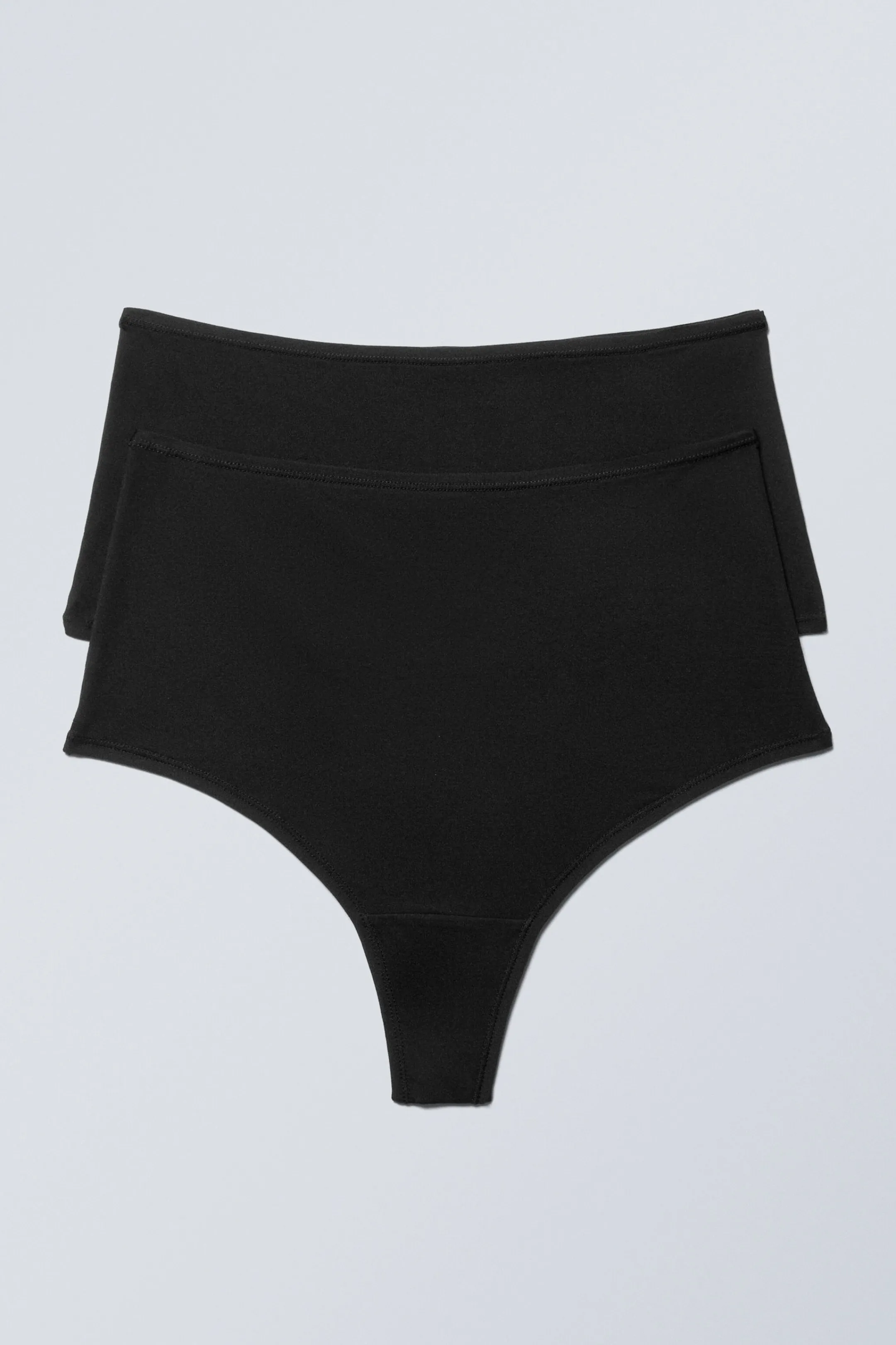 Weekday 2-PACK SOUL SOFT HIGH RISE THONGS>Women Underwear