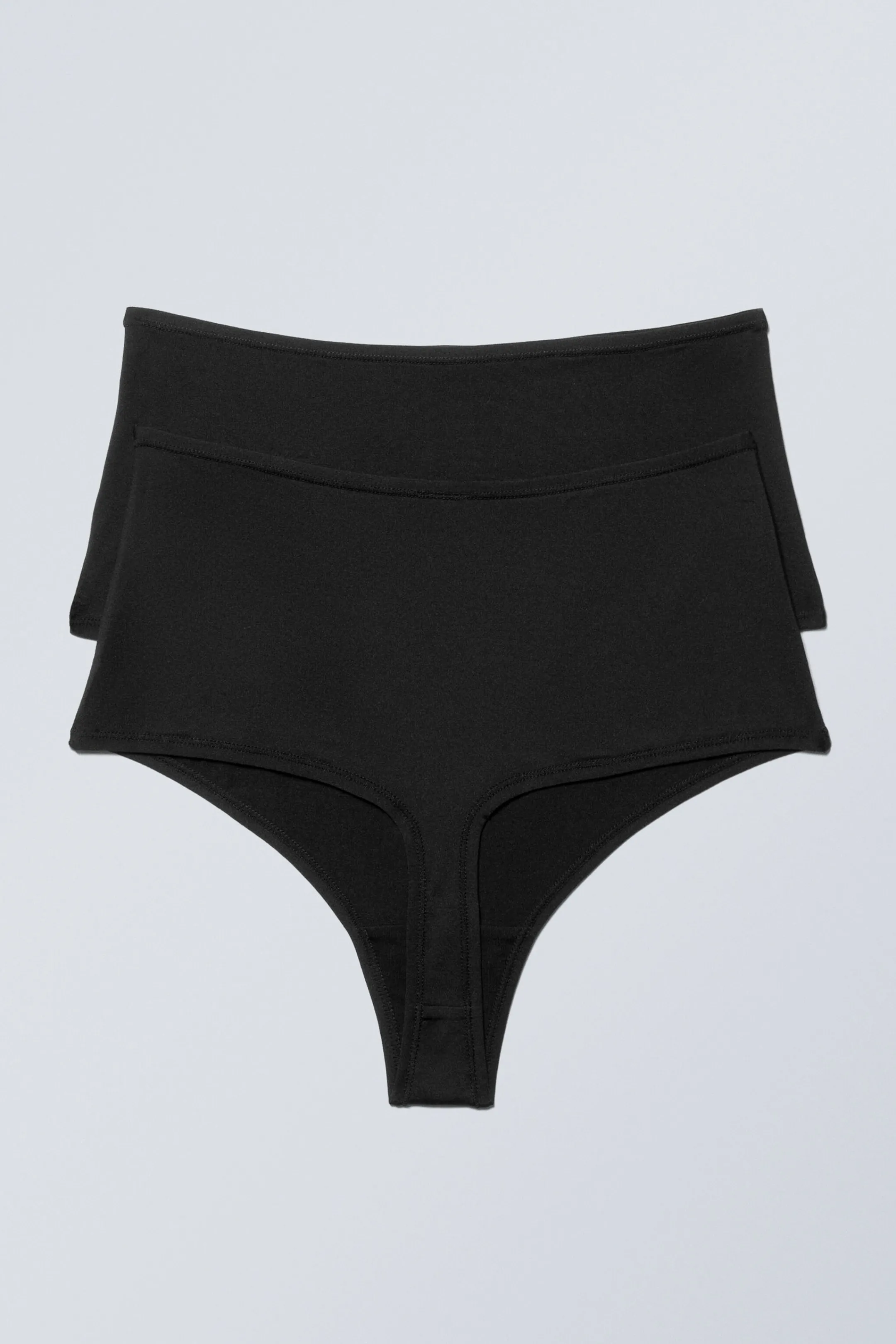 Weekday 2-PACK SOUL SOFT HIGH RISE THONGS>Women Underwear