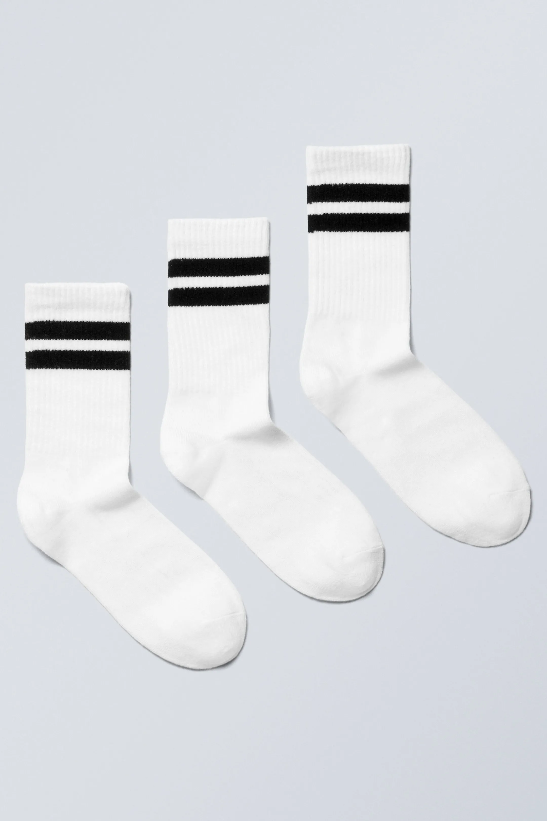 Weekday 3-PACK STRIPED CREW SOCKS>Women Socks