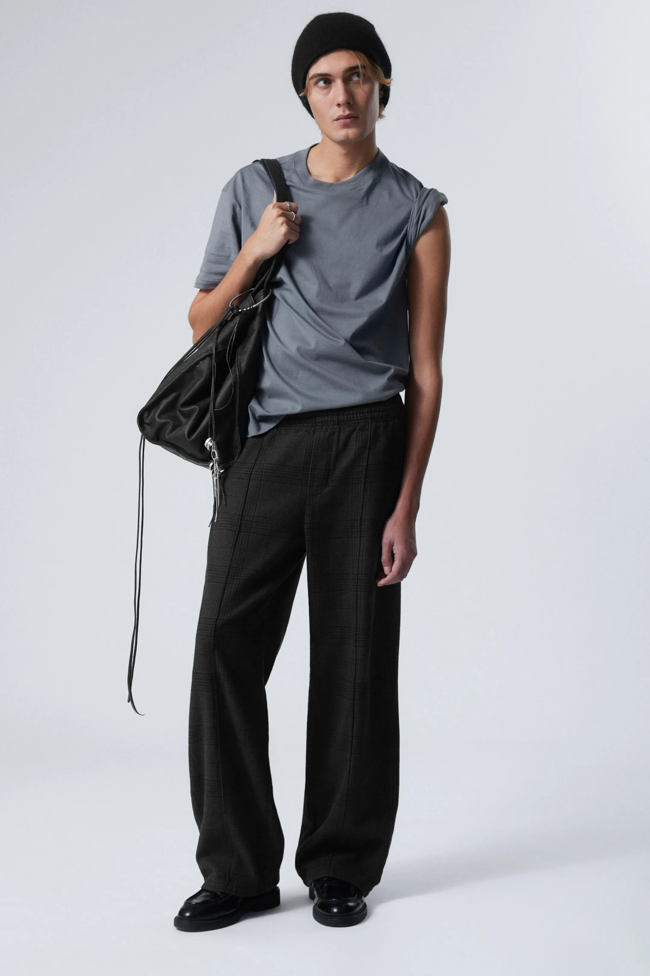 Weekday RELAXED DRAWSTRING SUIT TROUSERS> Trousers