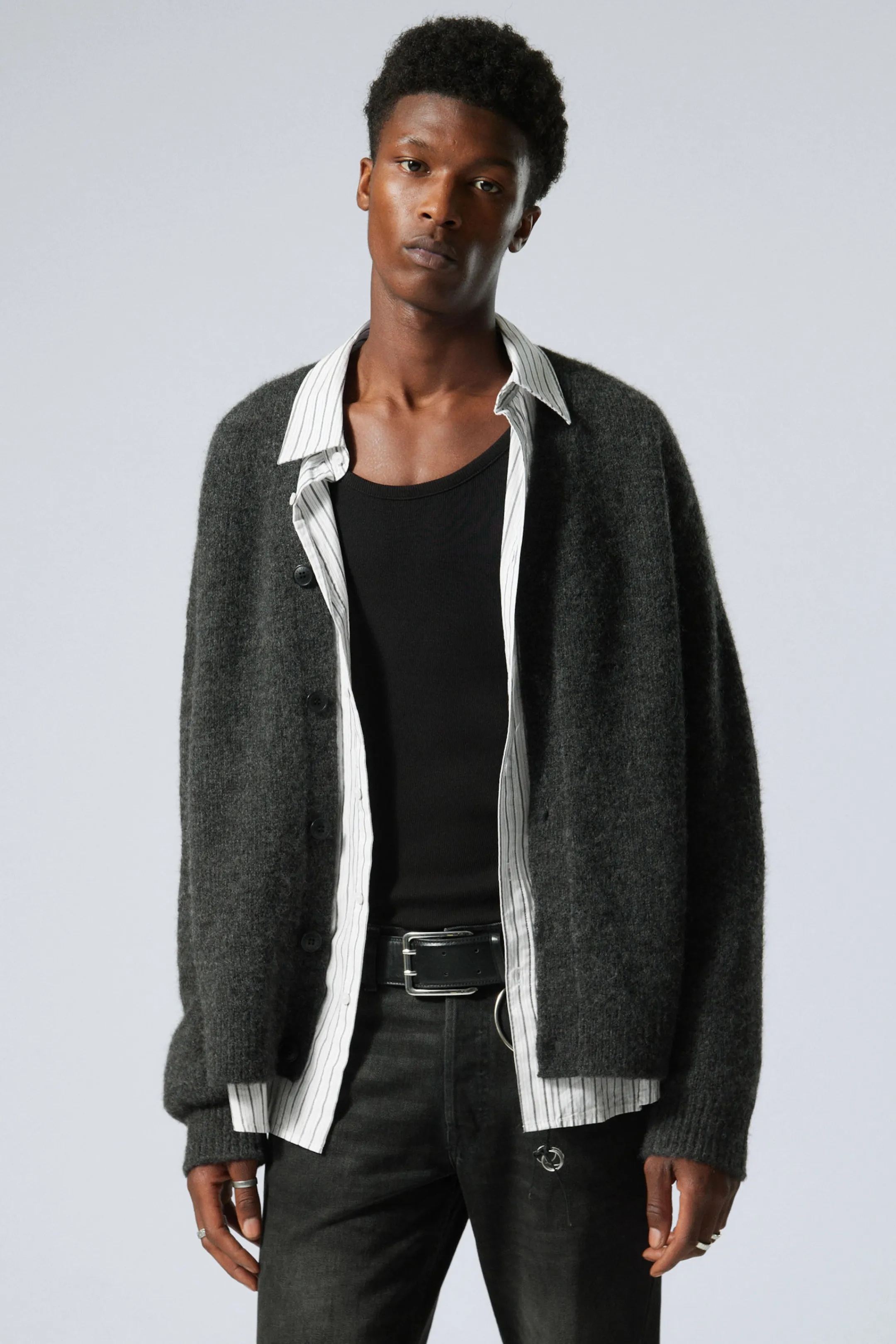 Weekday RELAXED KNITTED WOOL-BLEND CARDIGAN> Knitwear