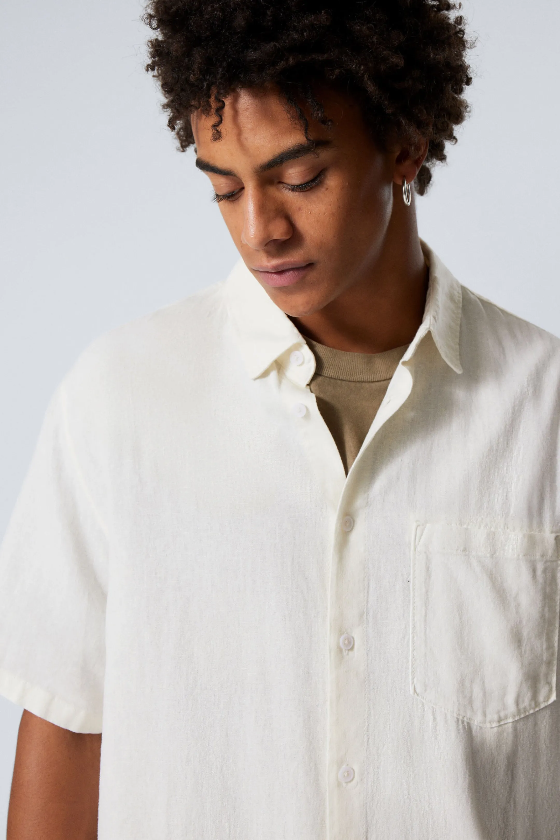 Weekday RELAXED LINEN SHORT SLEEVE> Shirts