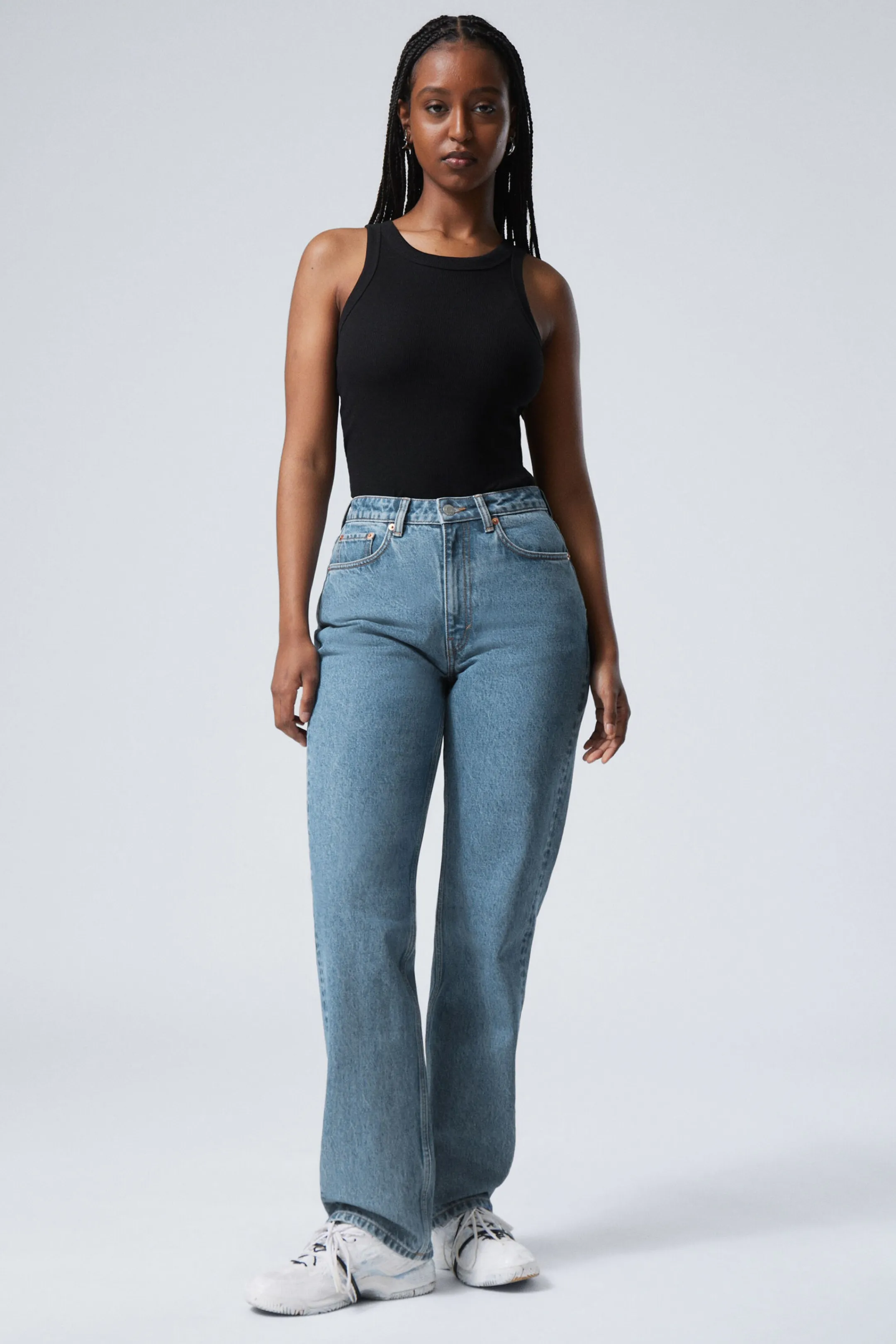 Weekday RESOLUTE CURVE HIGH WAISTED REGULAR STRAIGHT JEANS>Women Jeans