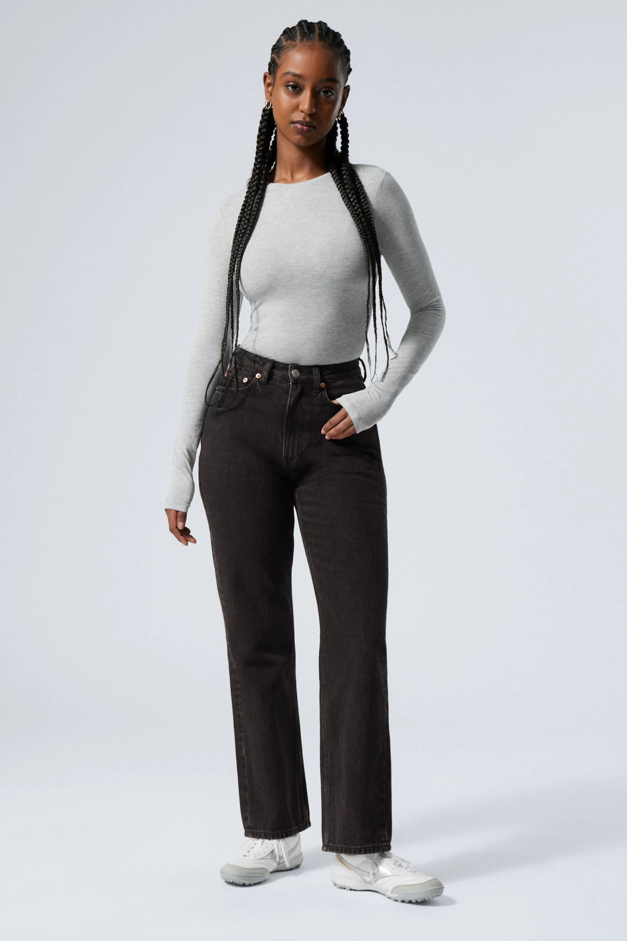 Weekday RESOLUTE CURVE HIGH WAISTED REGULAR STRAIGHT JEANS>Women Jeans