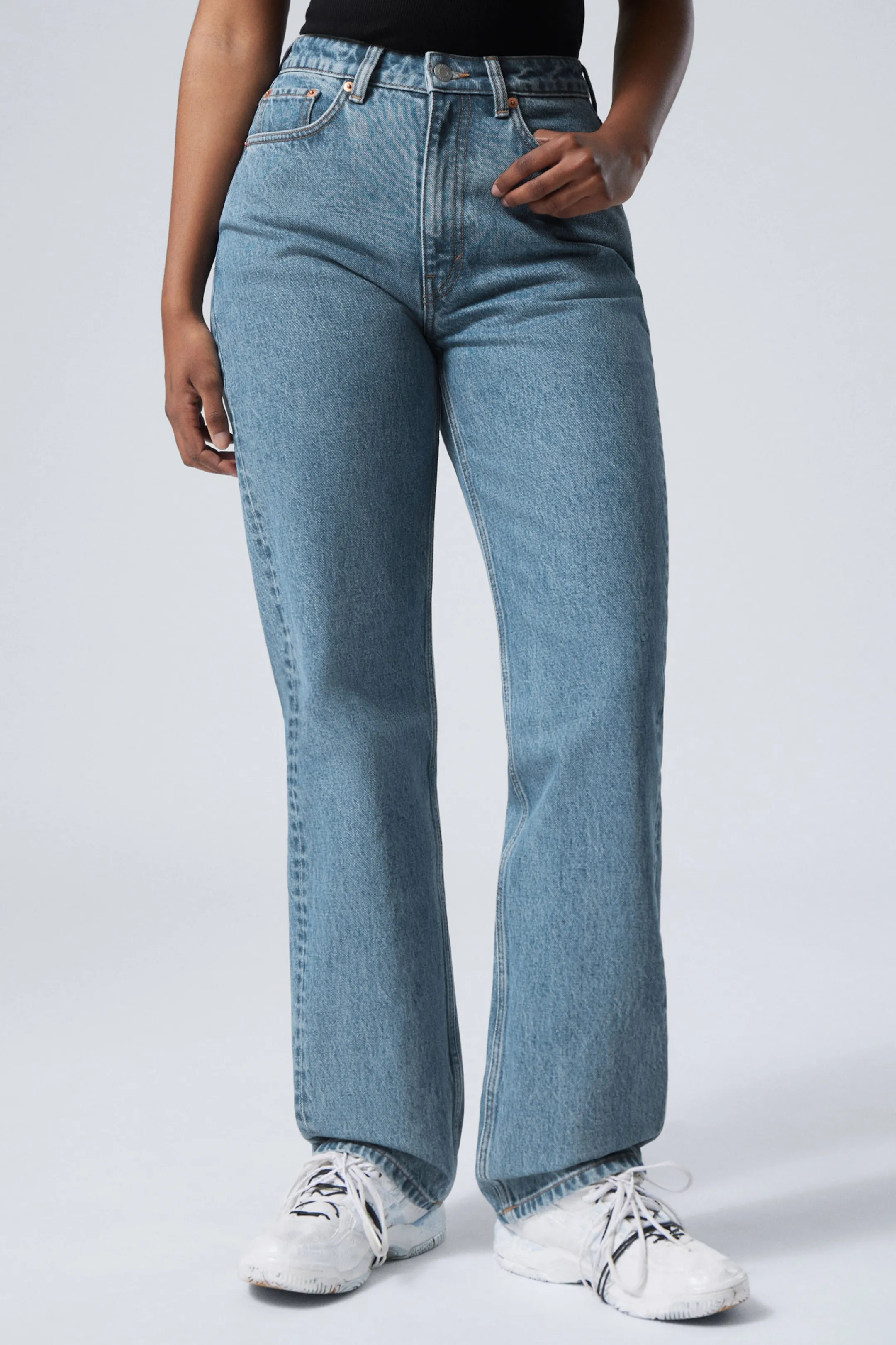 Weekday RESOLUTE CURVE HIGH WAISTED REGULAR STRAIGHT JEANS>Women Jeans