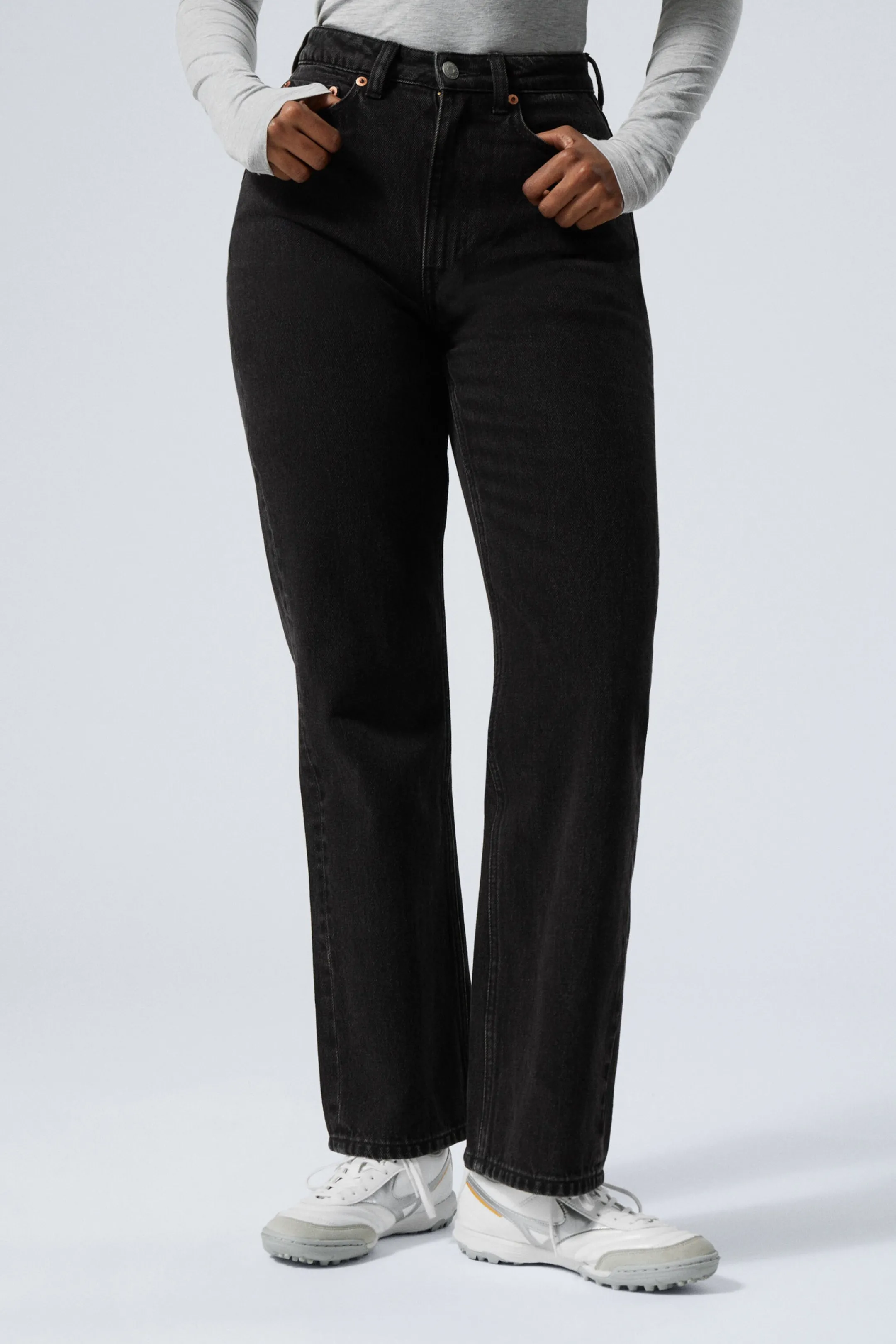 Weekday RESOLUTE CURVE HIGH WAISTED REGULAR STRAIGHT JEANS>Women Jeans