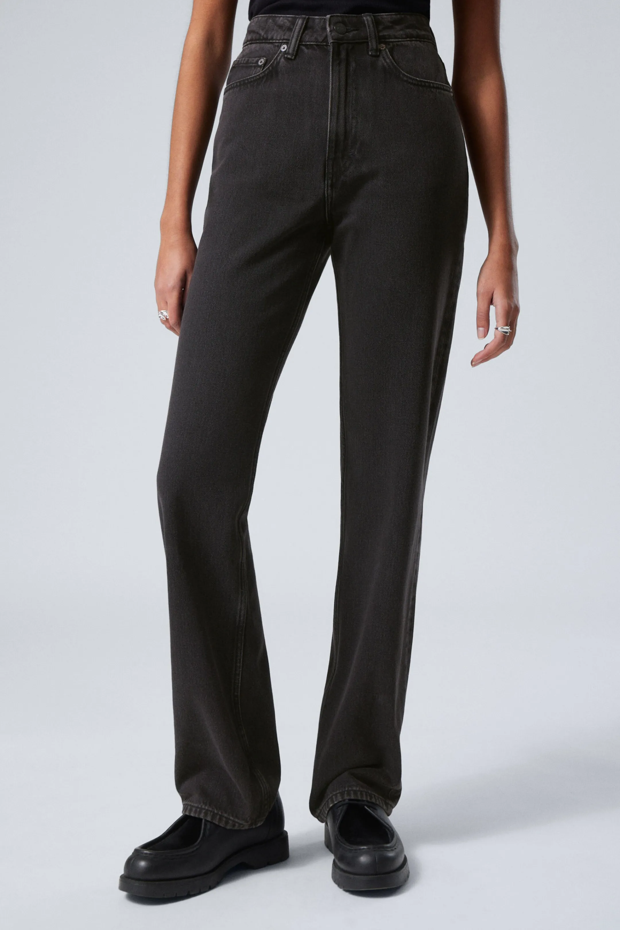 Weekday ROWE SUPER HIGH WAISTED REGULAR STRAIGHT LEG JEANS>Women Jeans