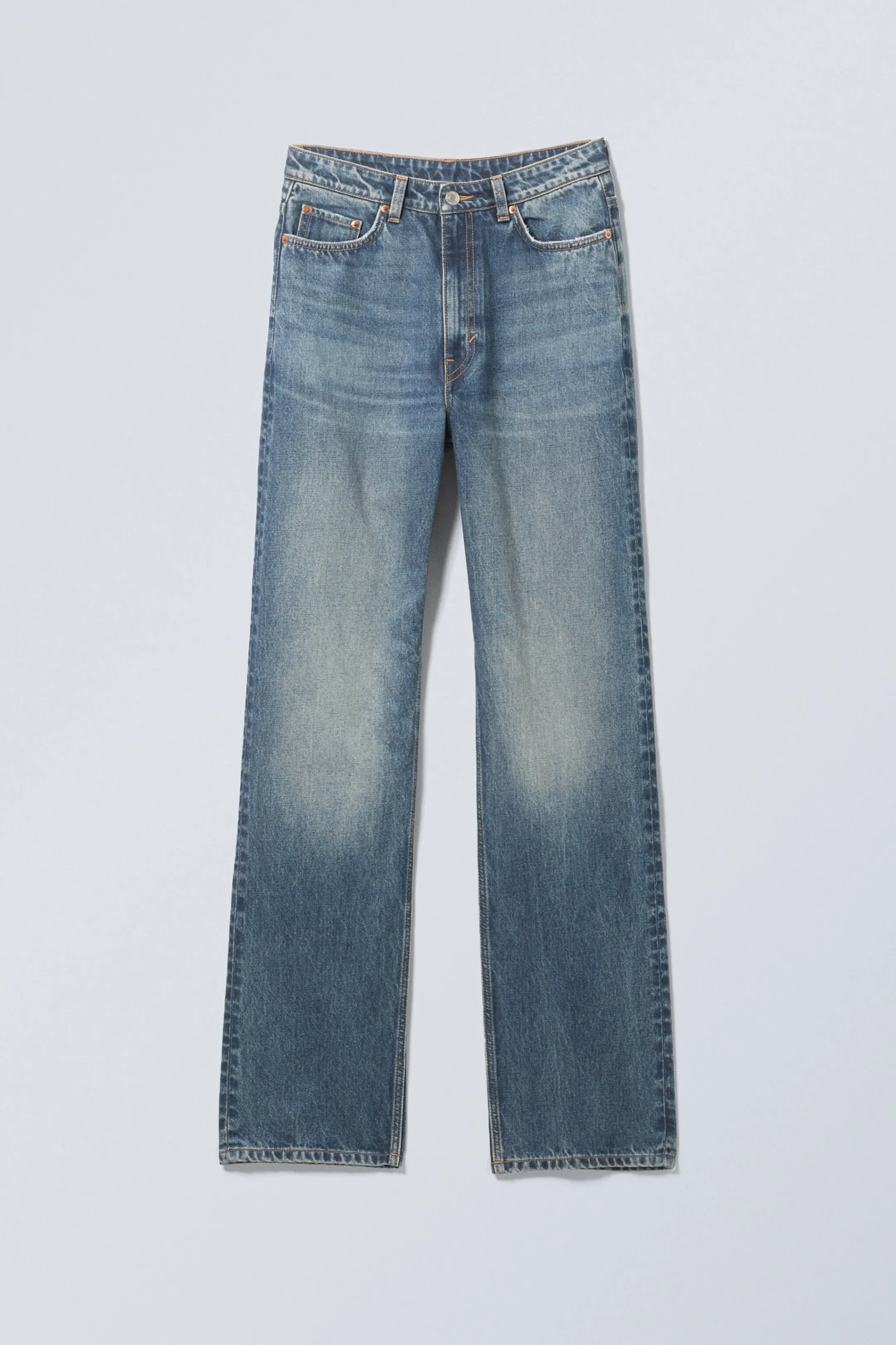 Weekday ROWE SUPER HIGH WAISTED REGULAR STRAIGHT LEG JEANS>Women Jeans