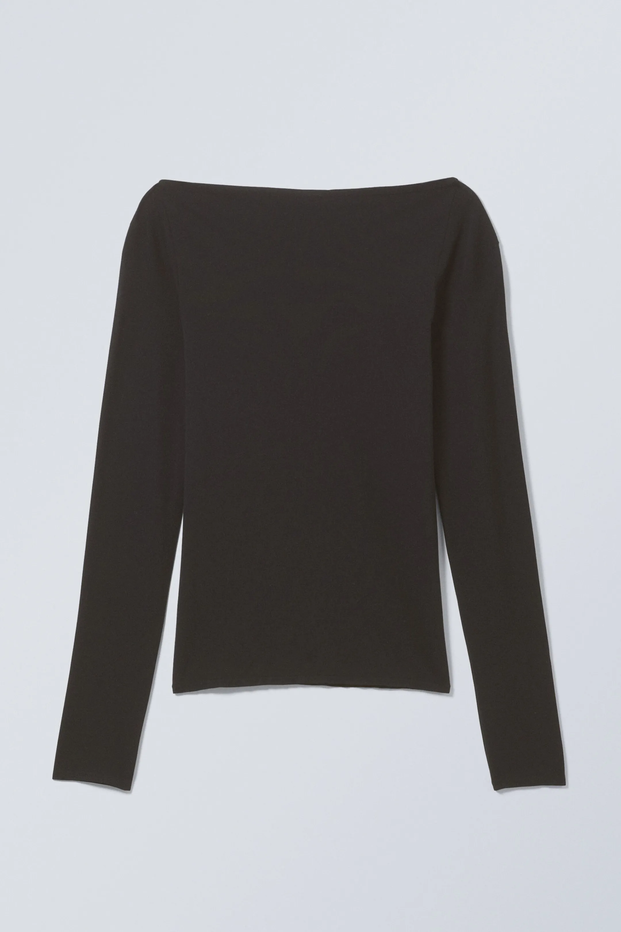 Weekday SHEER BOATNECK LONG SLEEVE>Women Basics | Tops