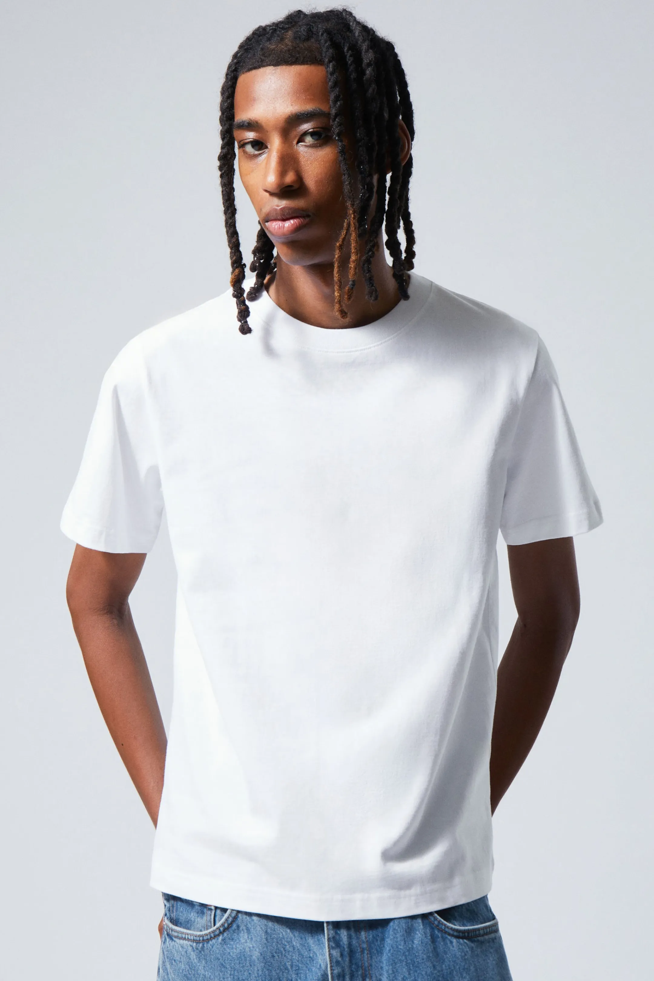 Weekday SHORT BOXY HEAVYWEIGHT T-SHIRT> Basics | T-Shirts & Tops