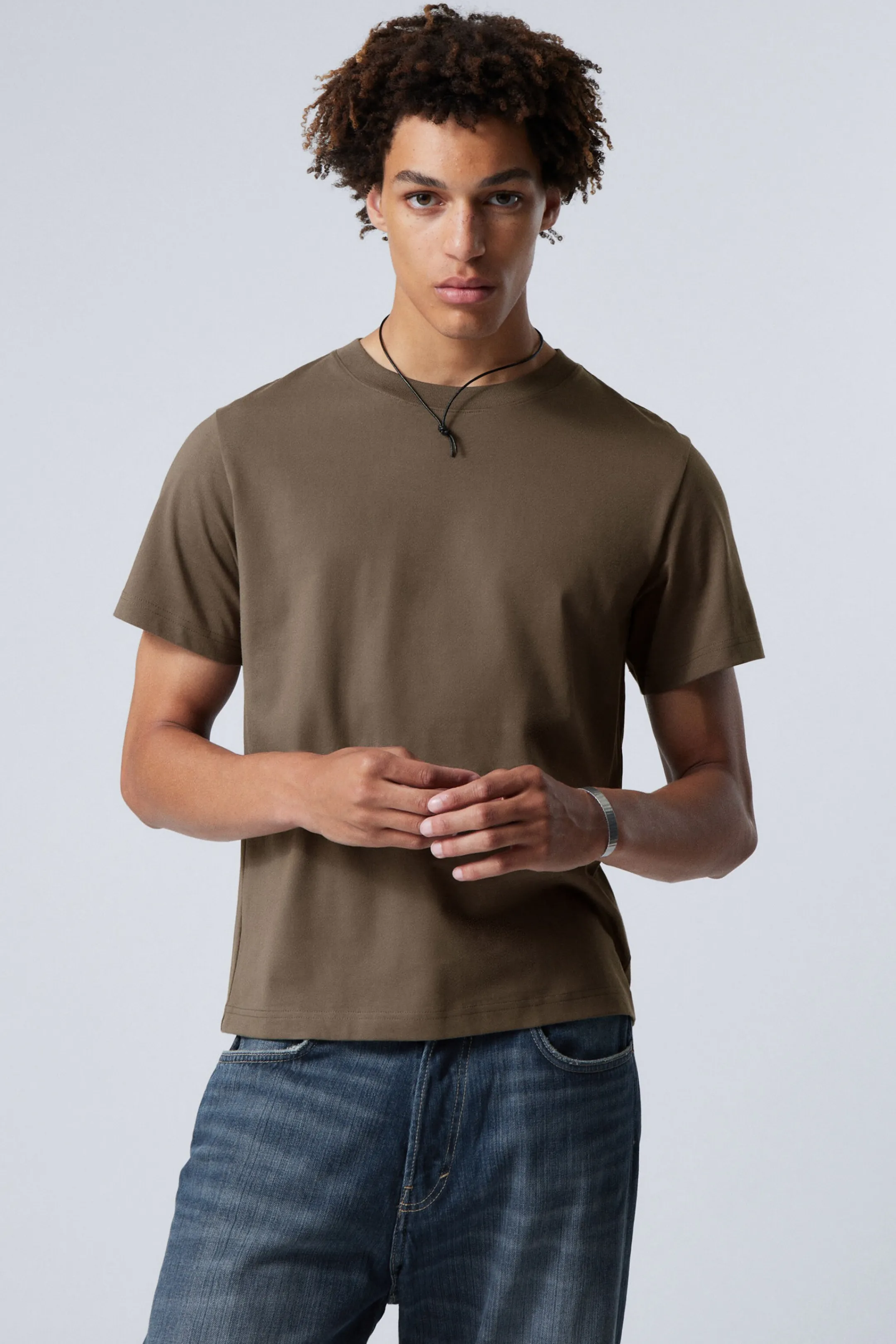 Weekday SHORT BOXY HEAVYWEIGHT T-SHIRT> Basics | T-Shirts & Tops