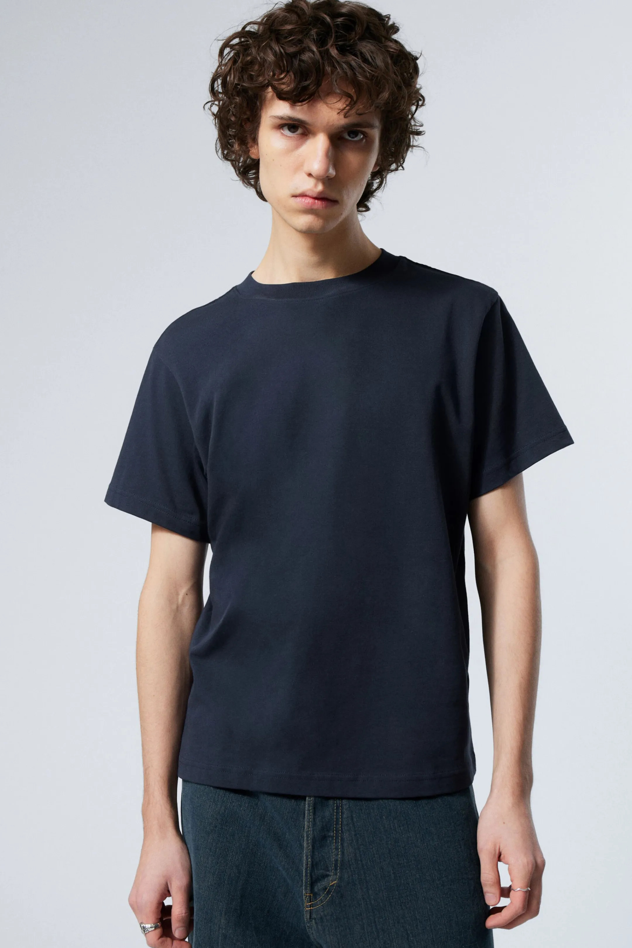 Weekday SHORT BOXY HEAVYWEIGHT T-SHIRT> Basics | T-Shirts & Tops