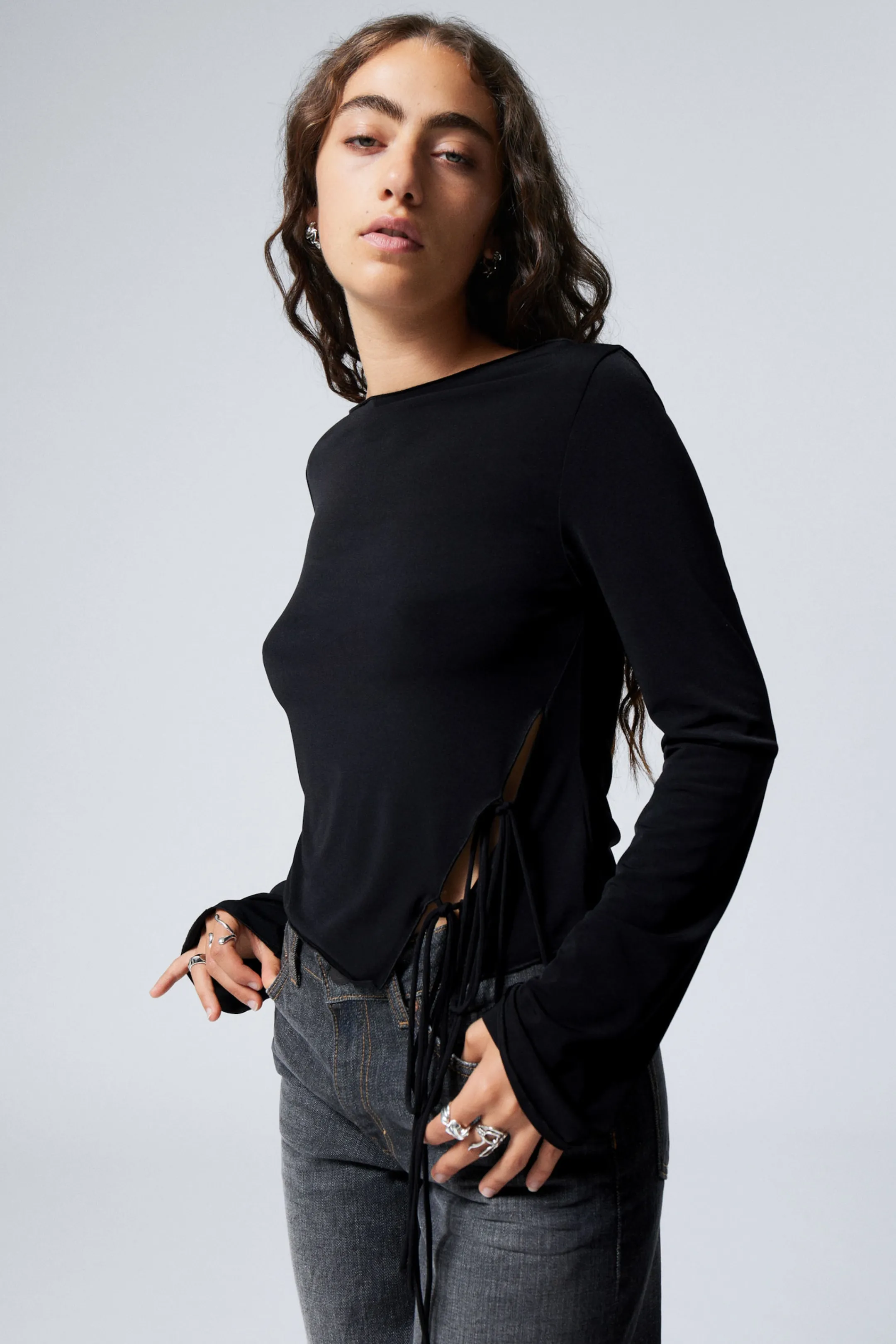 Weekday SIDE TIE TOP>Women Tops