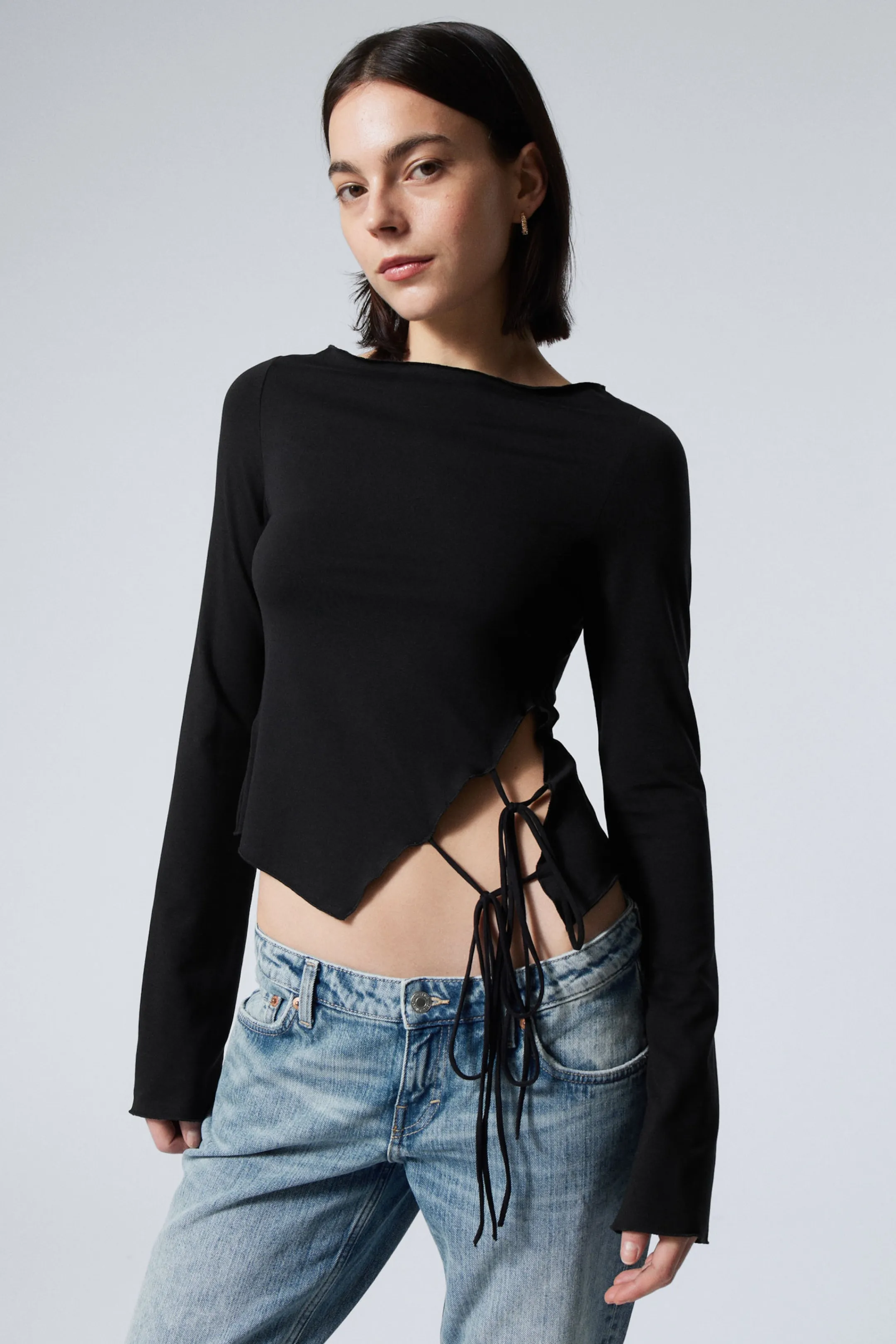 Weekday SIDE TIE TOP>Women Tops