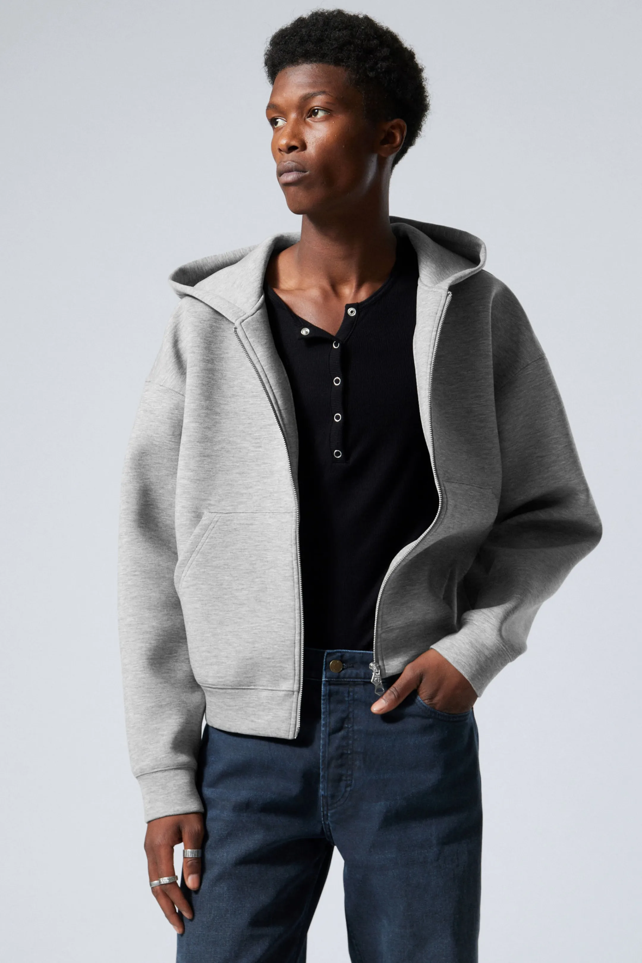 Weekday SIMON SCUBA ZIP HOODIE> Hoodies