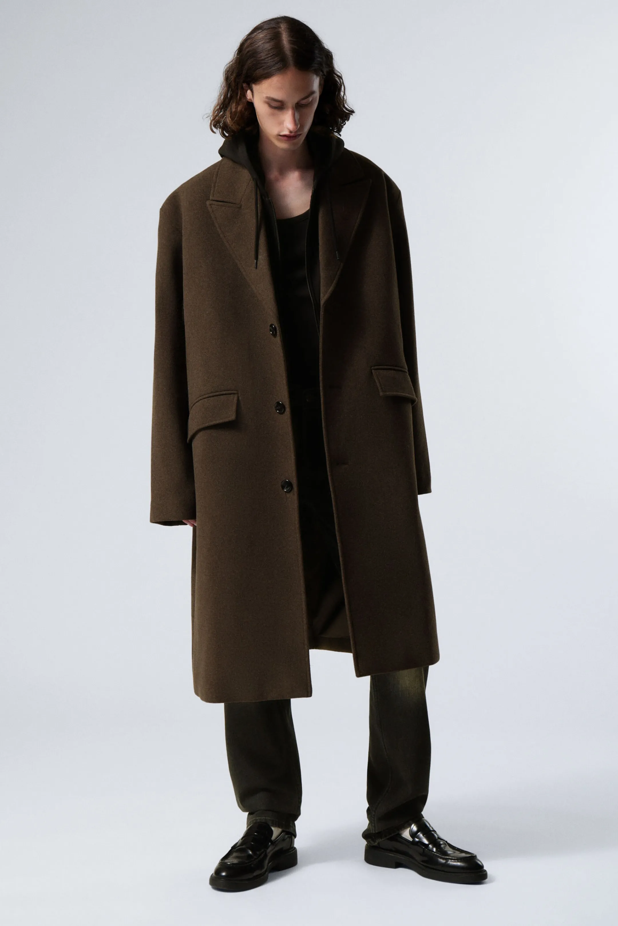 Weekday SINGLE BREASTED WOOL-BLEND COAT> Jackets & Coats