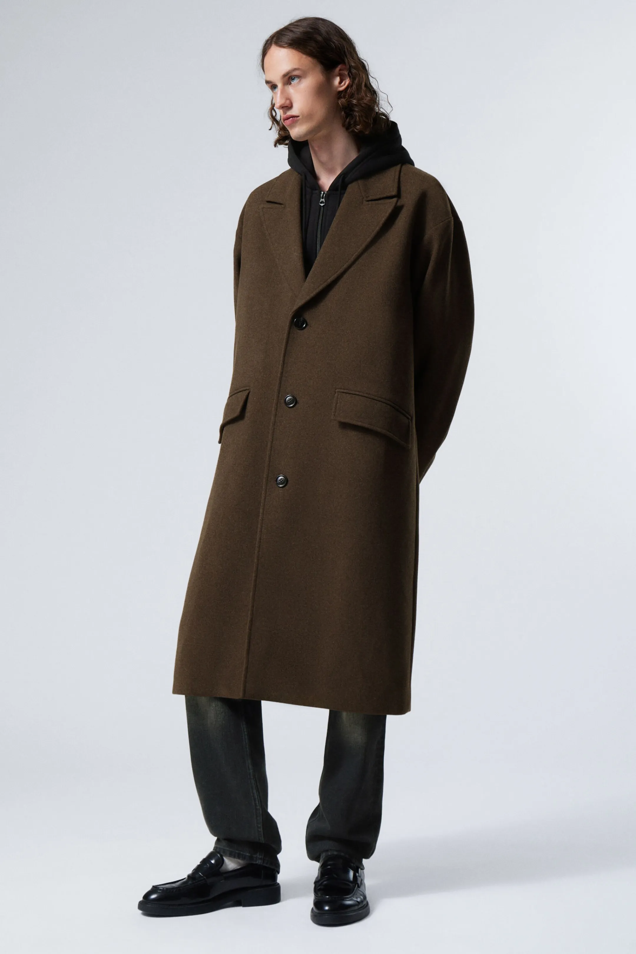 Weekday SINGLE BREASTED WOOL-BLEND COAT> Jackets & Coats