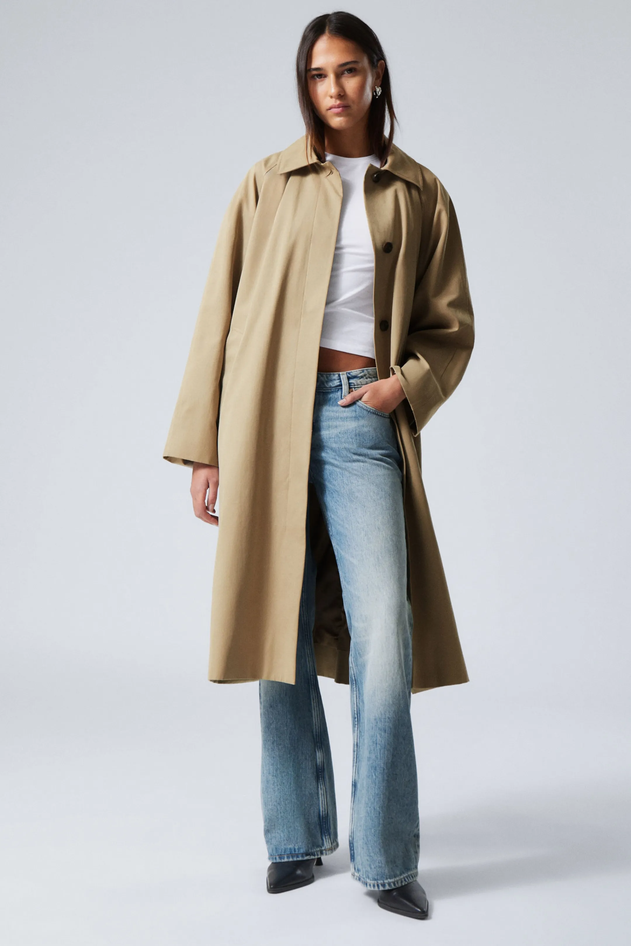 Weekday SINGLE-BREASTED OVERSIZED CAR COAT>Women Jackets & Coats