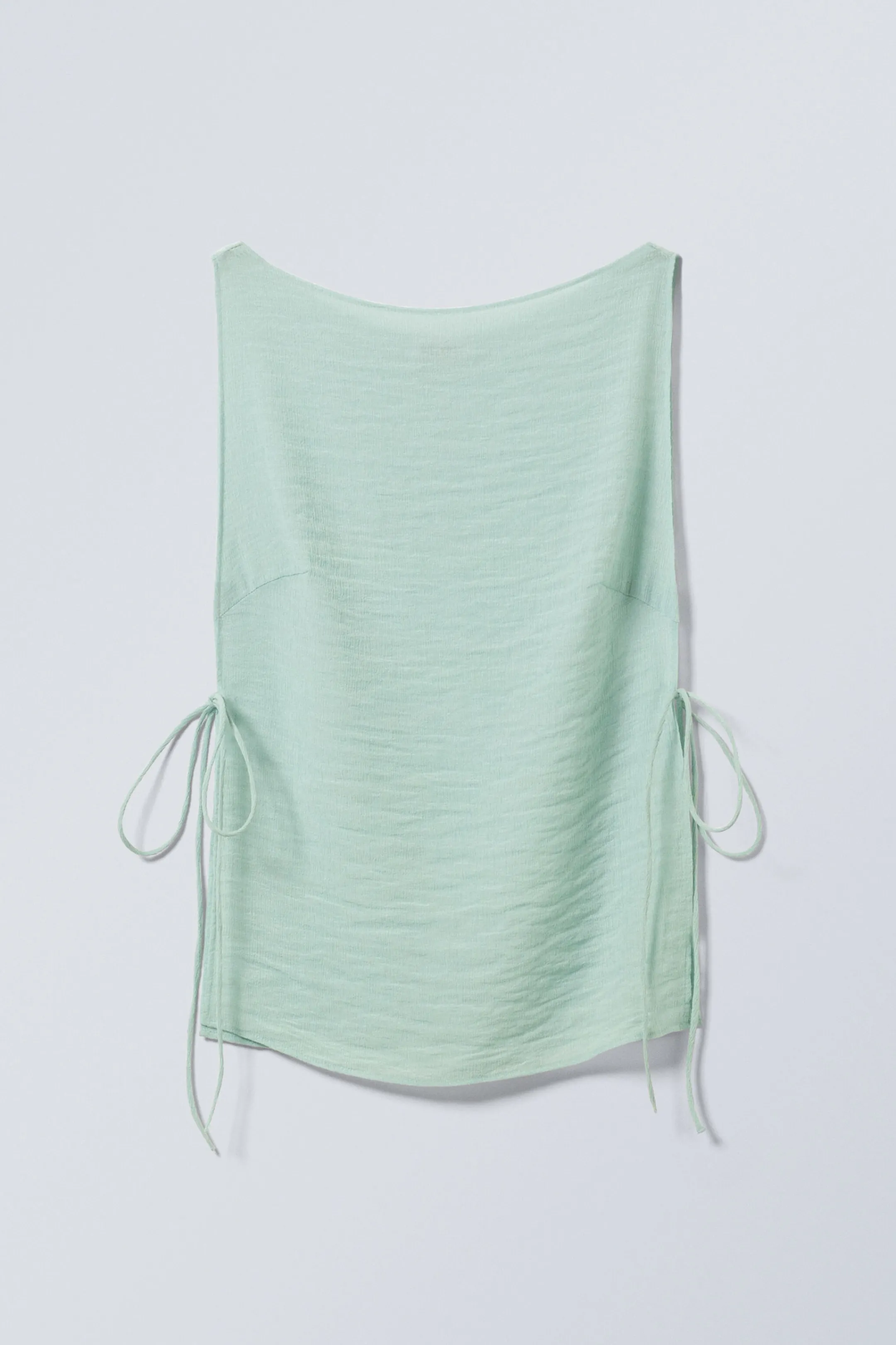 Weekday SLEEVELESS BOAT-NECK TIE TOP>Women Tops