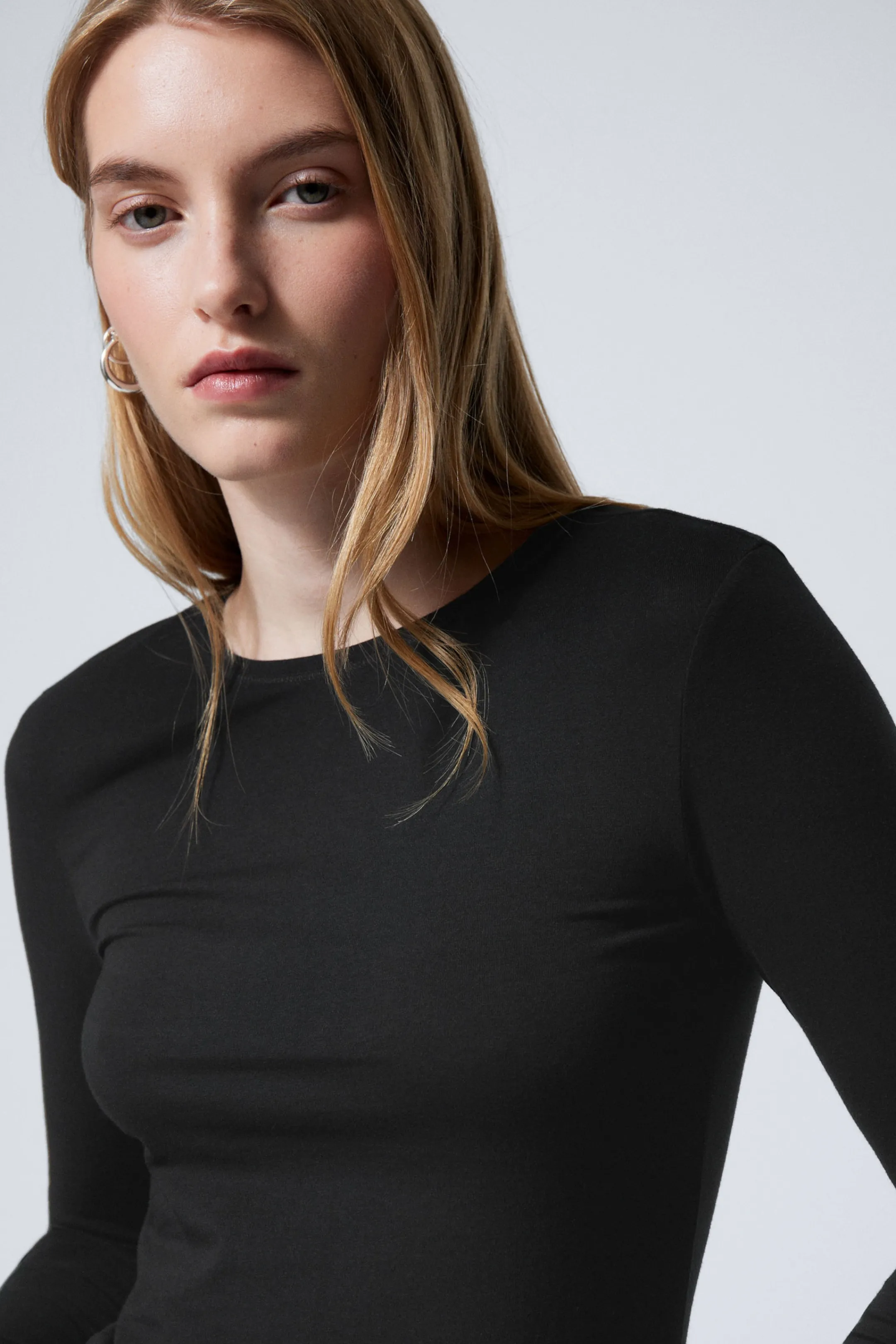 Weekday SLIM FITTED LONG SLEEVE>Women Basics | Tops