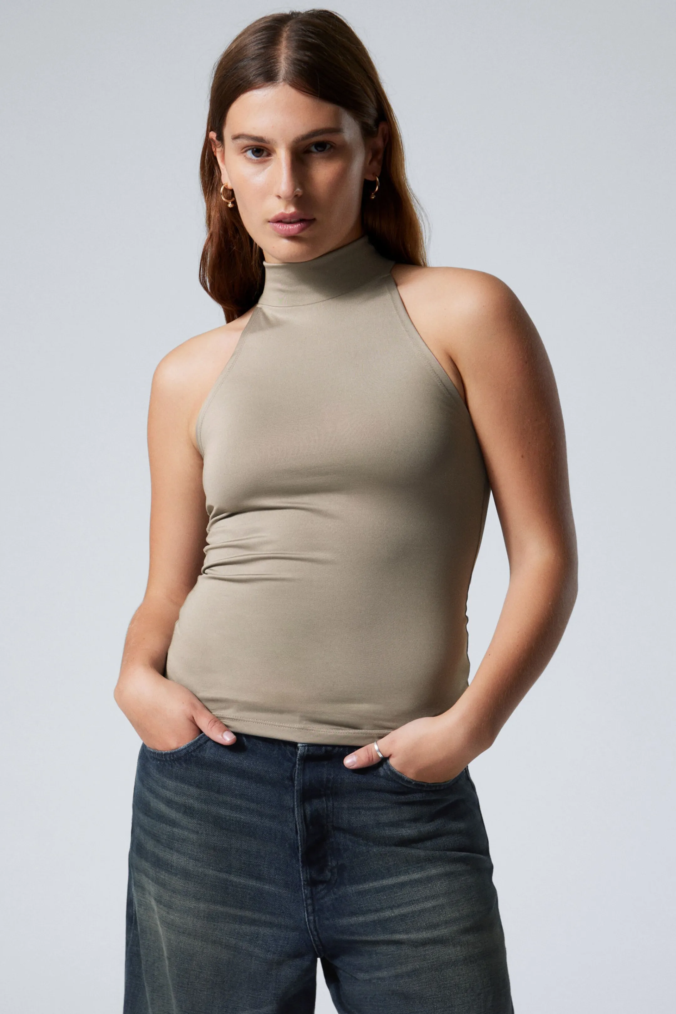 Weekday SLIM SLEEVELESS TURTLENECK TOP>Women Tops