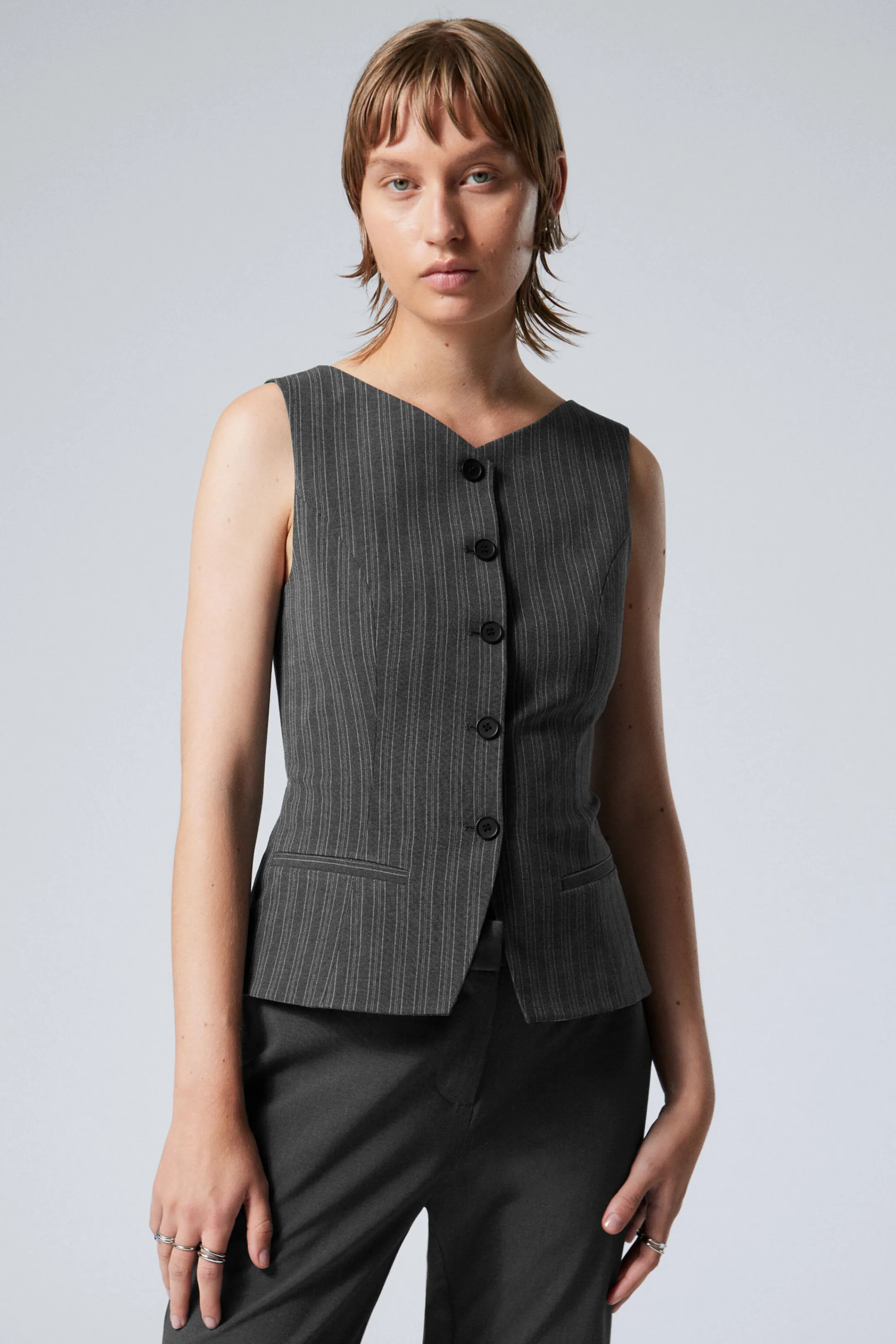 Weekday SLIM SUITING WAISTCOAT>Women Tops