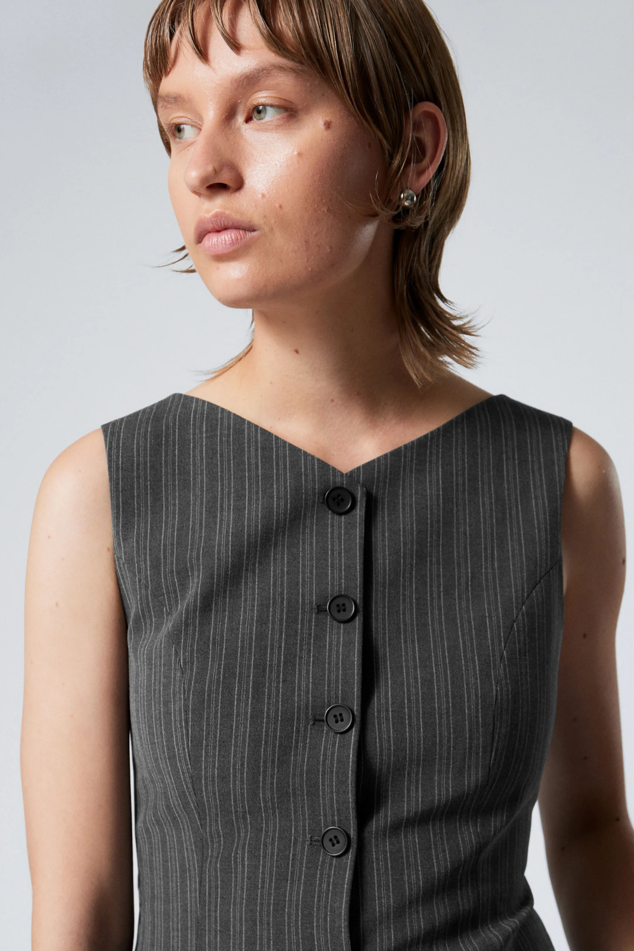 Weekday SLIM SUITING WAISTCOAT>Women Tops