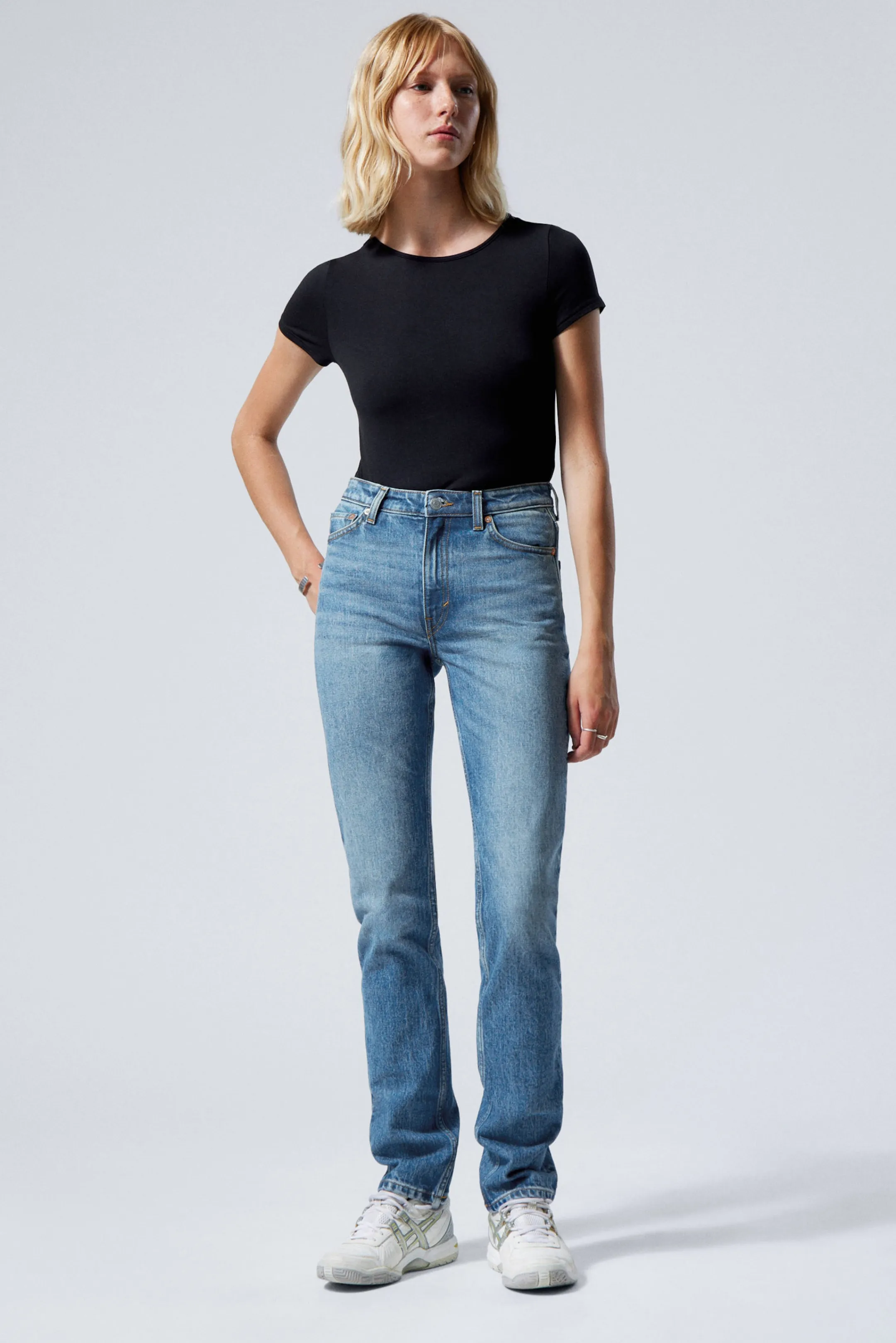 Weekday SMOOTH HIGH WAISTED SLIM LEG JEANS>Women Jeans