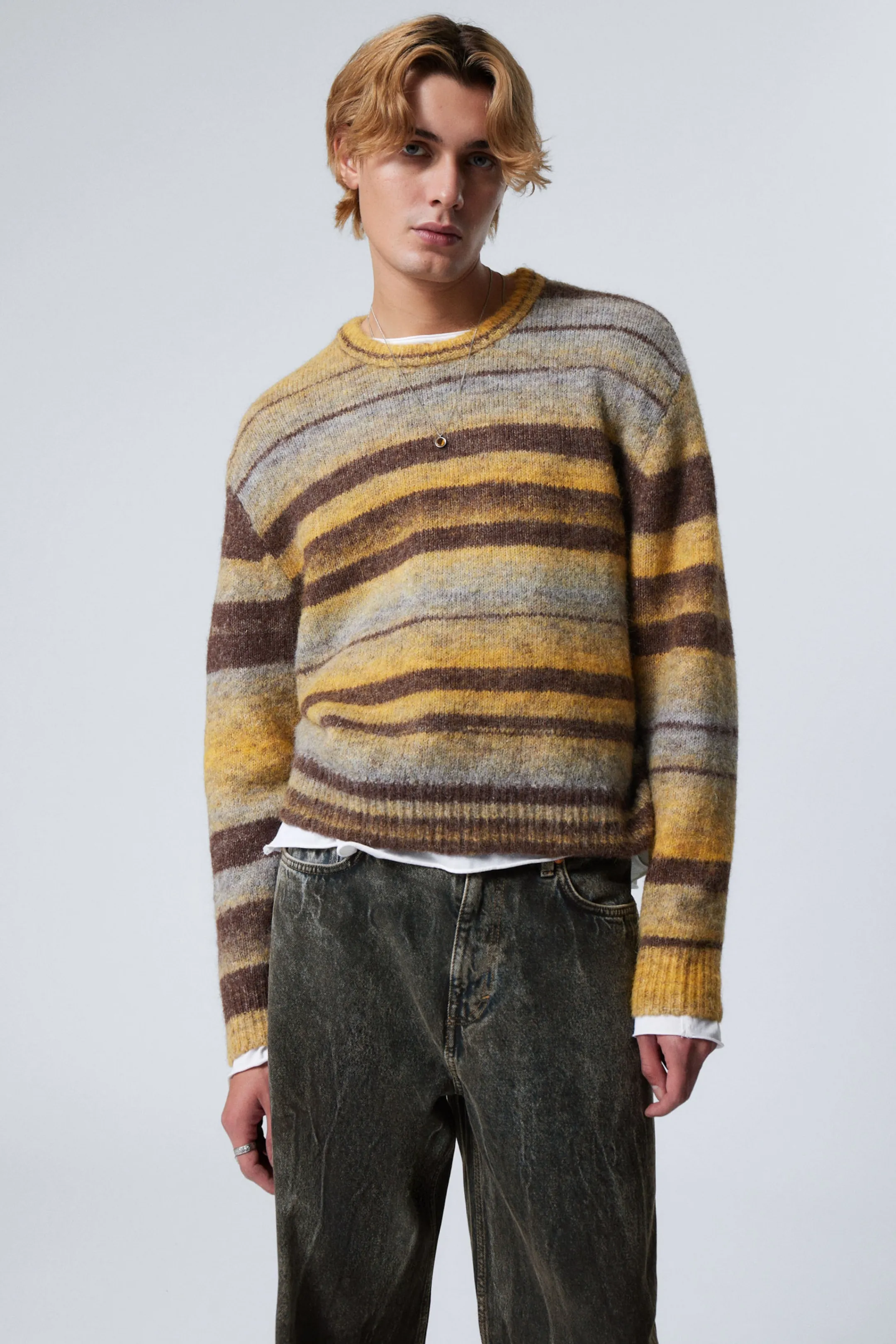 Weekday STRIPED REGULAR FIT SWEATER> Knitwear