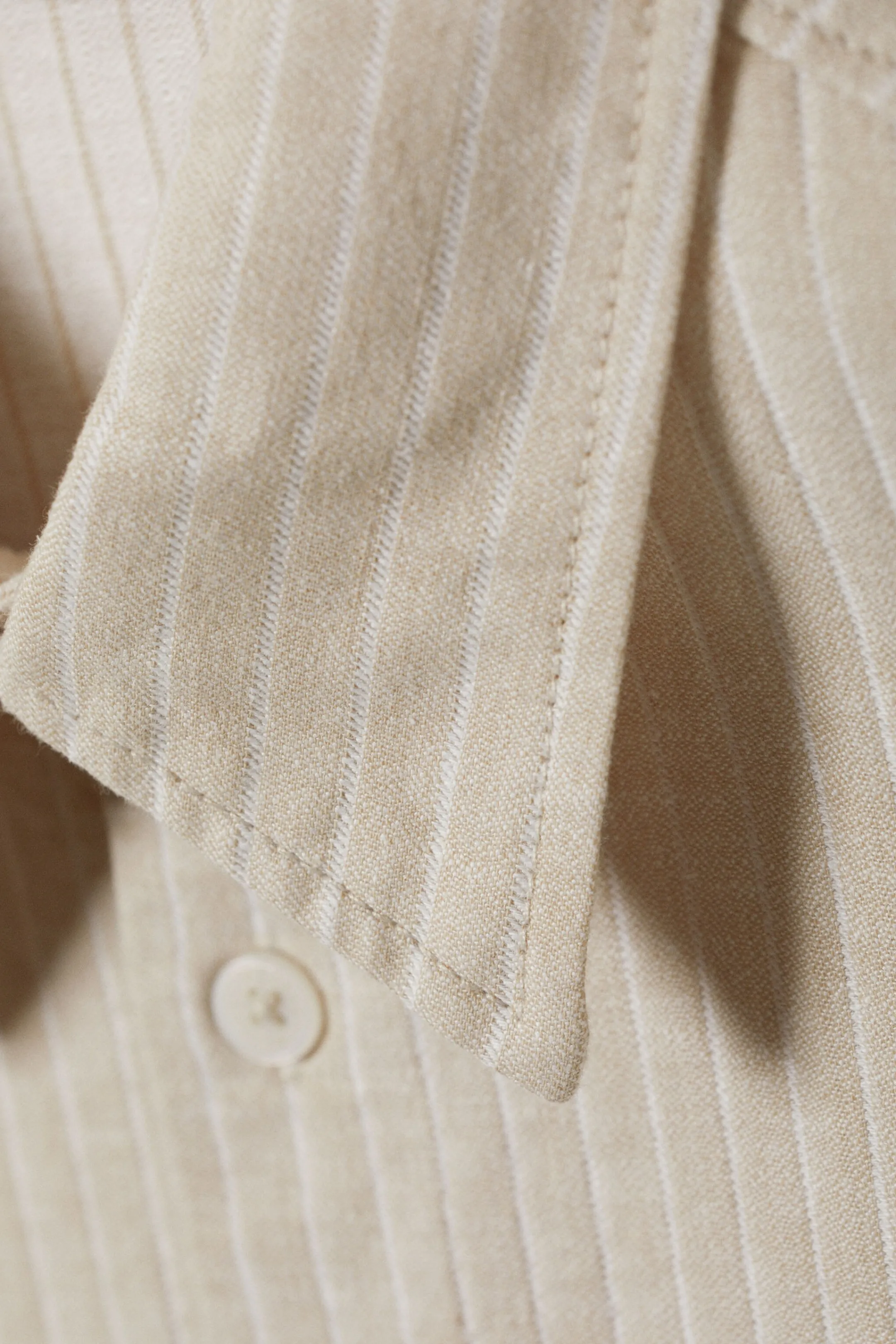 Weekday STRIPED SHORT SLEEVE LINEN BLEND SHIRT> Shirts