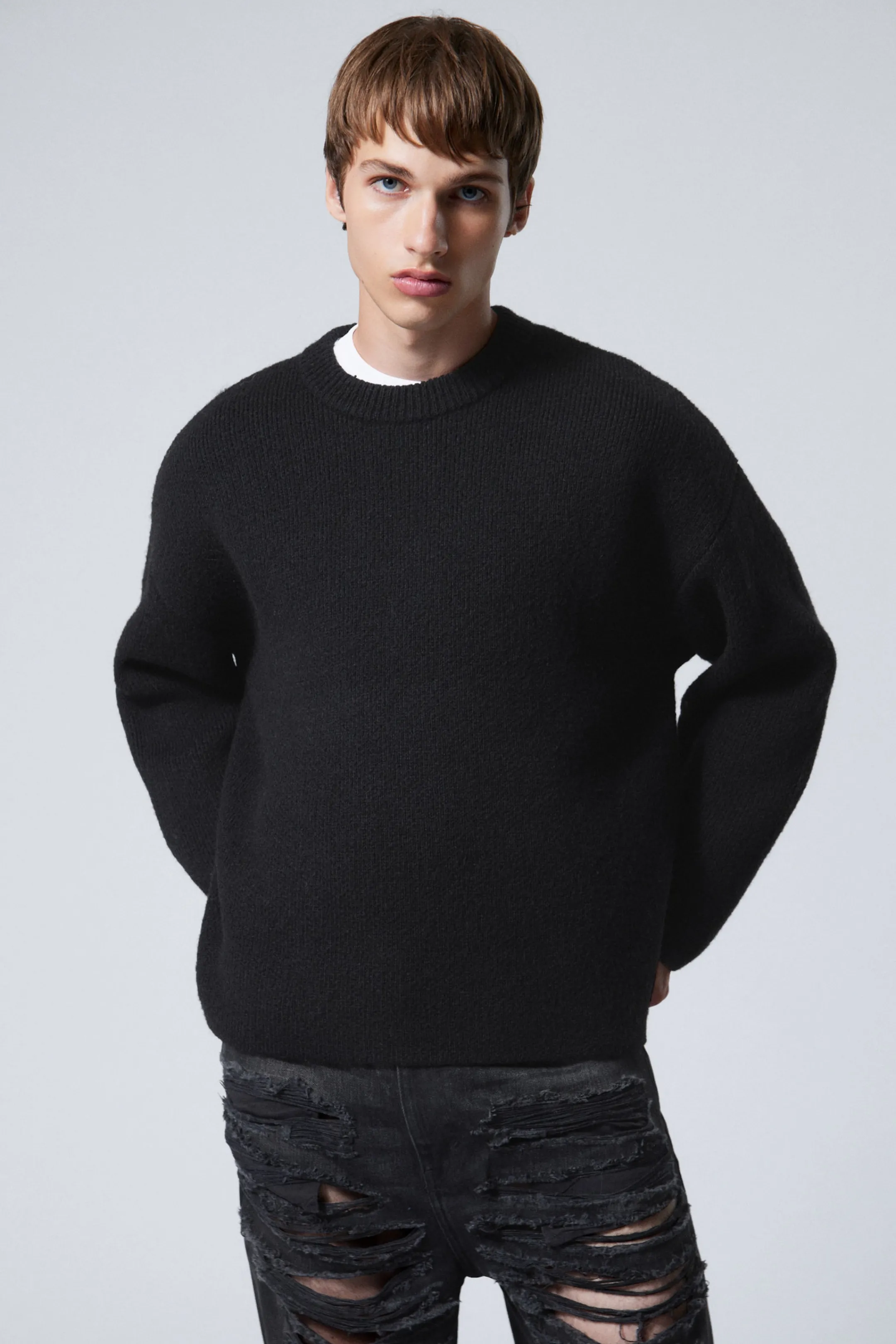 Weekday TEO OVERSIZED WOOL BLEND KNIT SWEATER> Knitwear