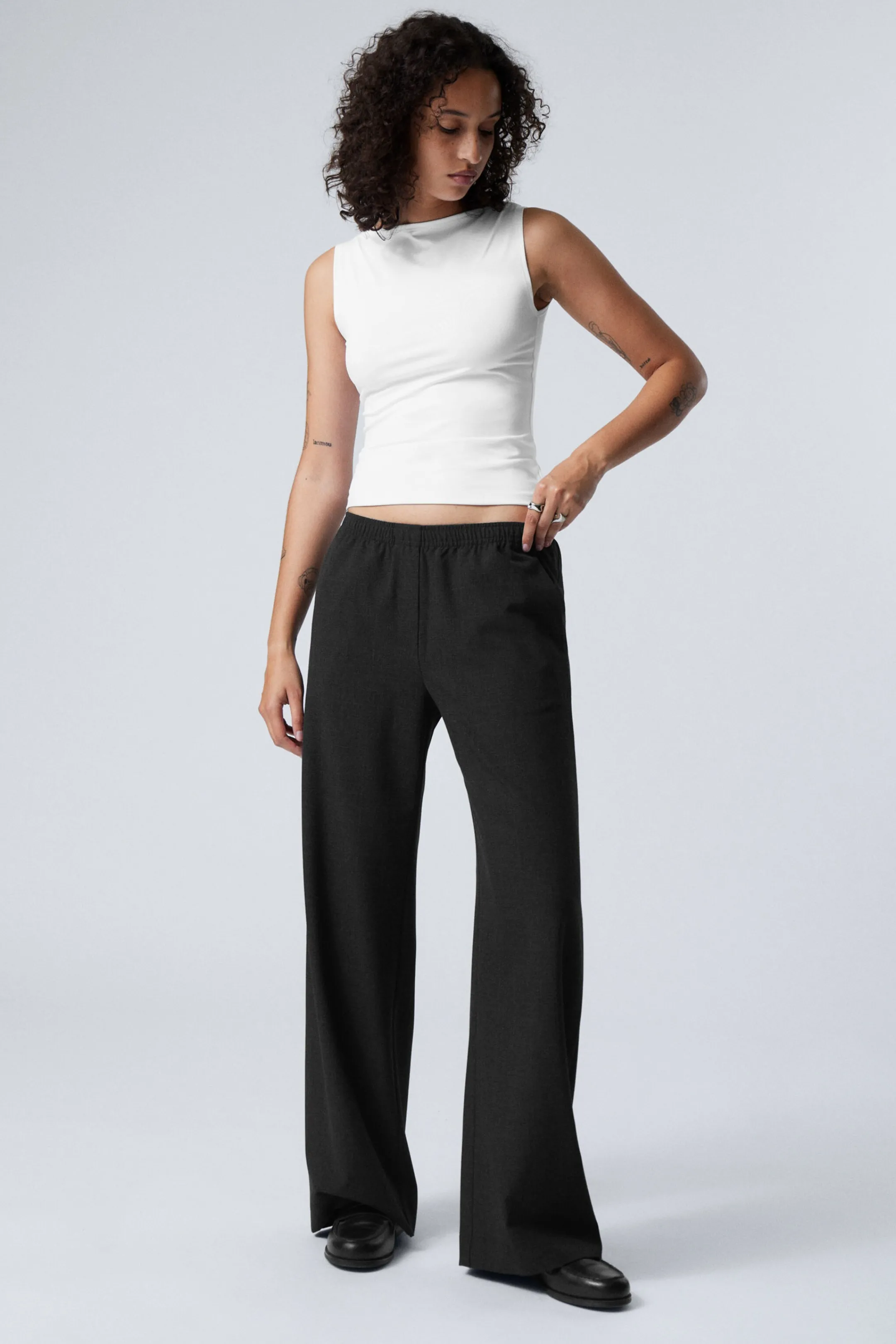 Weekday WIDE PULL ON SUITING TROUSERS>Women Trousers