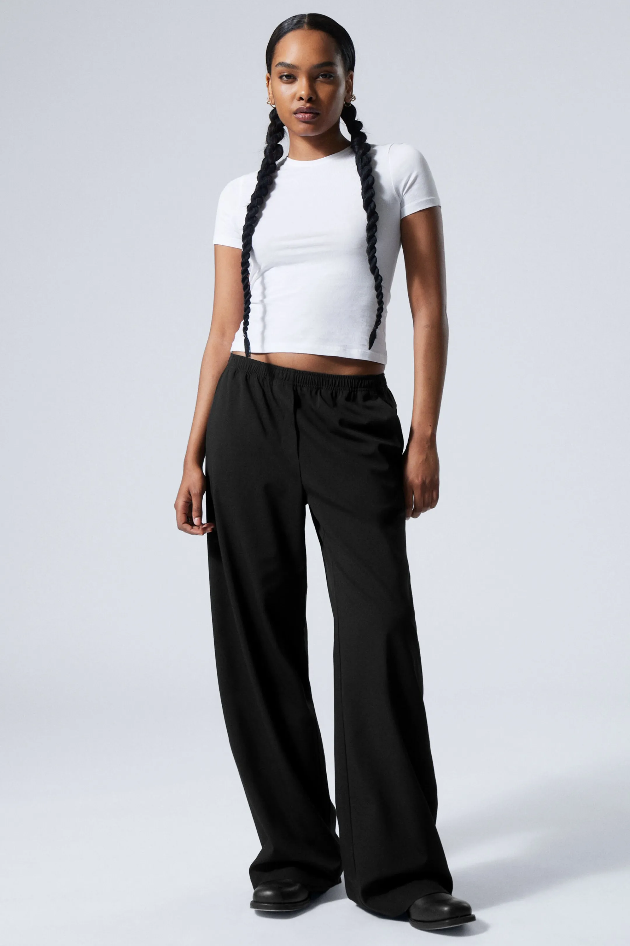 Weekday WIDE PULL ON SUITING TROUSERS>Women Trousers