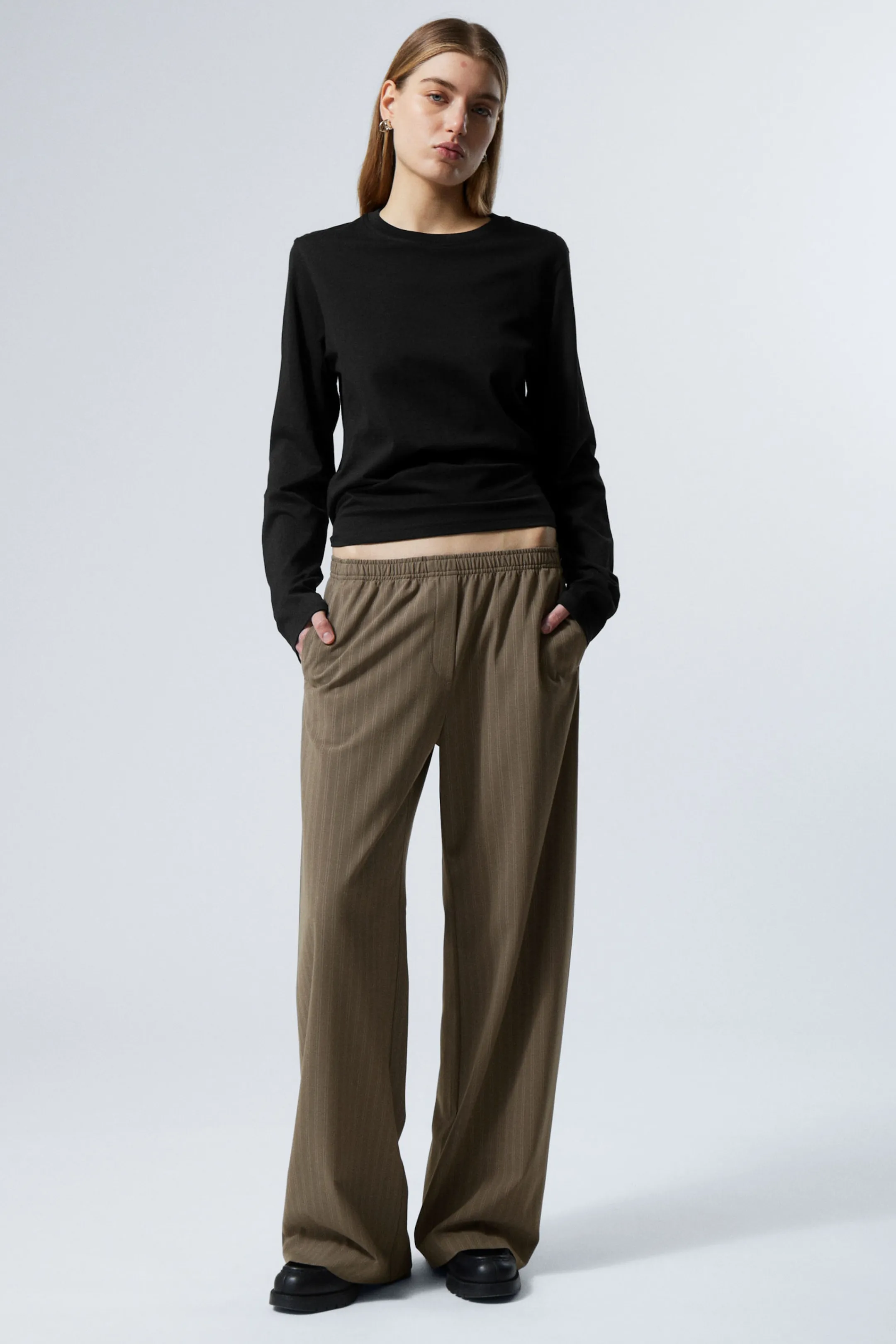 Weekday WIDE PULL ON SUITING TROUSERS>Women Trousers