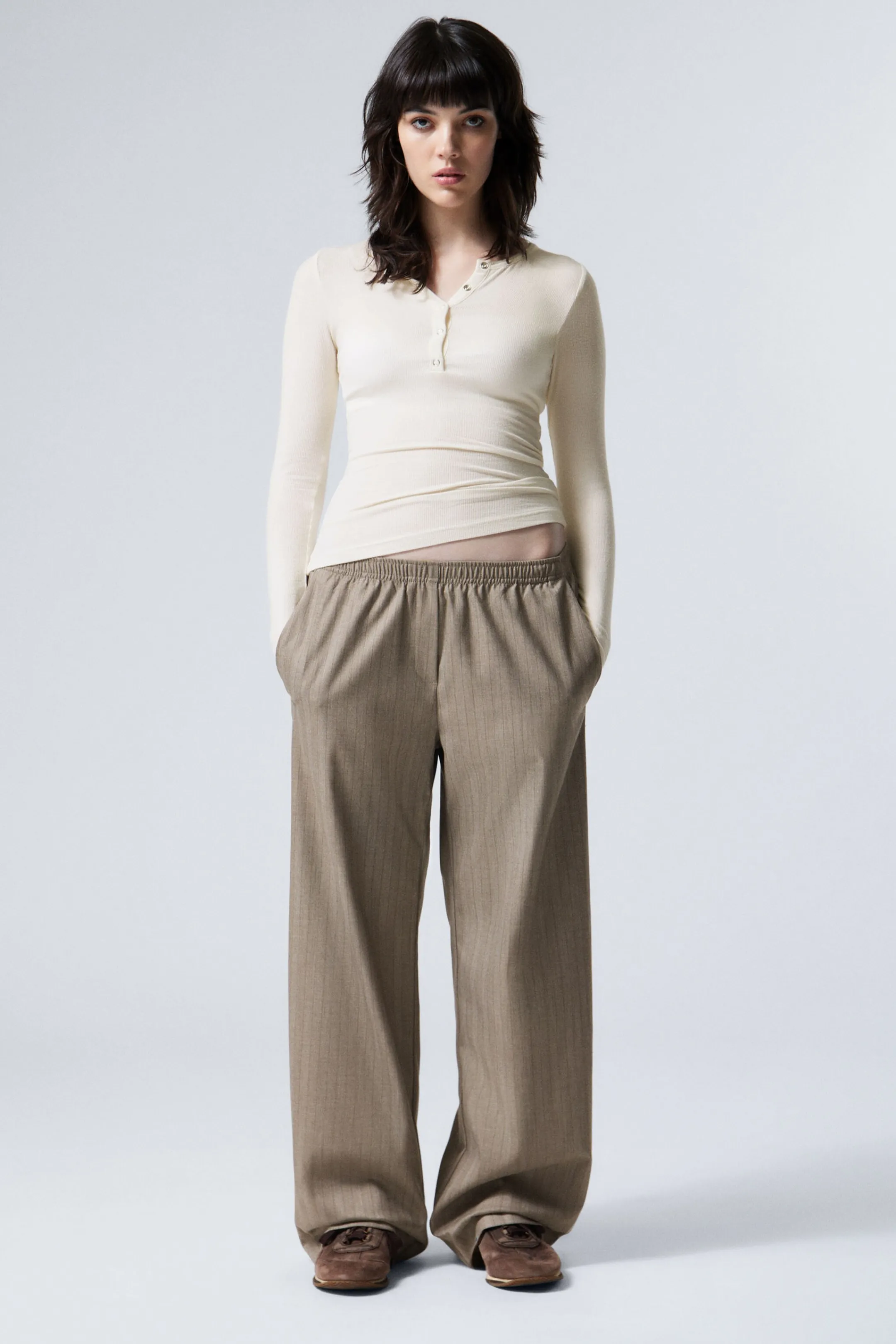 Weekday WIDE PULL ON SUITING TROUSERS>Women Trousers