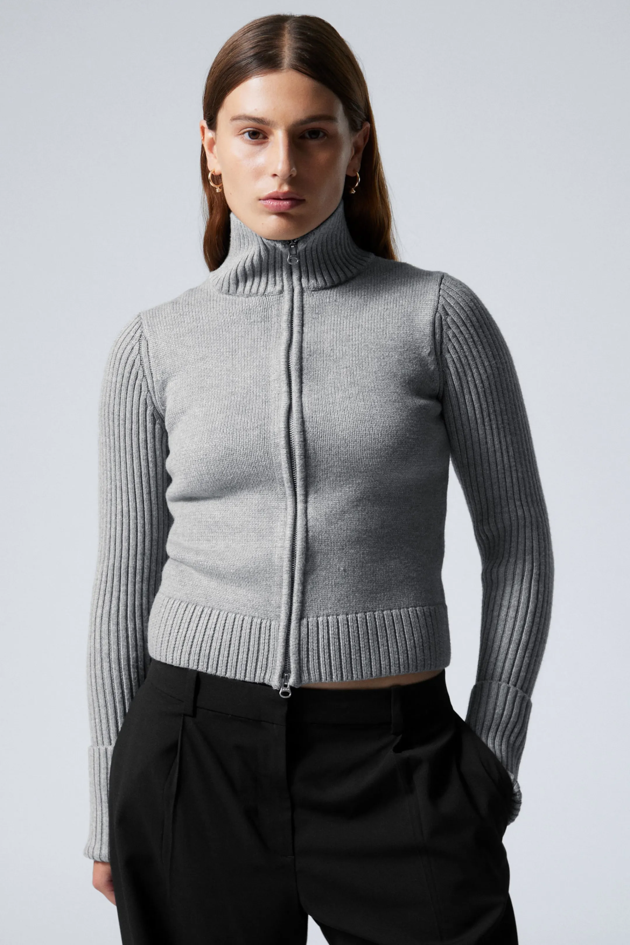 Weekday WINONA ZIP CARDIGAN>Women Knitwear